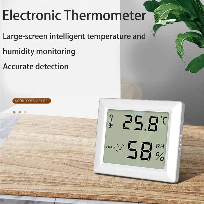 Indoor Mini LCD Digital Thermometer Hygrometer Electronic Temperature Meter Humidity Monitor Meter Sensor Gauge Wall-mounted
Indoor Mini LCD Digital Thermometer Hygrometer Electronic Temperature Meter Humidity Monitor Meter Sensor Gauge Wall-mounted