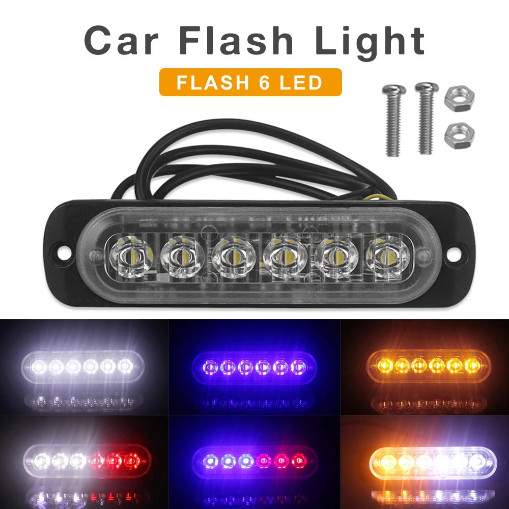 Car Decorative Lights 12V / 24V 18W 6 LED Waterproof Car Truck Emergency Beacon Warning Hazard Flash Strobe Light Bar
Car Decorative Lights 12V / 24V 18W 6 LED Waterproof Car Truck Emergency Beacon Warning Hazard Flash Strobe Light Bar