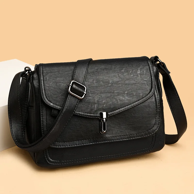 Women Fashion High Quality Leather Handbag Purses Female Retro Shoulder Crossbody Messenger Bag Luxury Designer Sac for Ladies
Women Fashion High Quality Leather Handbag Purses Female Retro Shoulder Crossbody Messenger Bag Luxury Designer Sac for Ladies