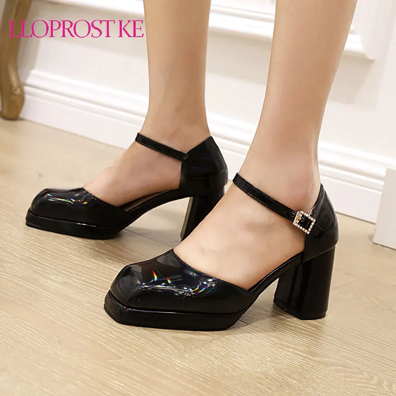 Lloprost ke 2020 Spring Elegant Women Wedding Mary Janes Shoes Black Red Chunky High Heels Pumps Lady Dress Plus Size 34-48
Lloprost ke 2020 Spring Elegant Women Wedding Mary Janes Shoes Black Red Chunky High Heels Pumps Lady Dress Plus Size 34-48