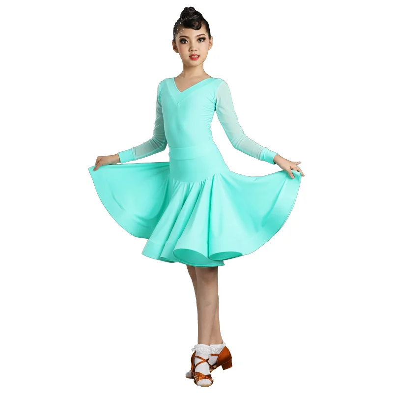 Girls Latin Dance Dress Long Sleeve Leotard Skirts Kids Dancing Costumes Tango Salsa Rumba Cha Cha Samba Performance Wear DN4469
Girls Latin Dance Dress Long Sleeve Leotard Skirts Kids Dancing Costumes Tango Salsa Rumba Cha Cha Samba Performance Wear DN4469