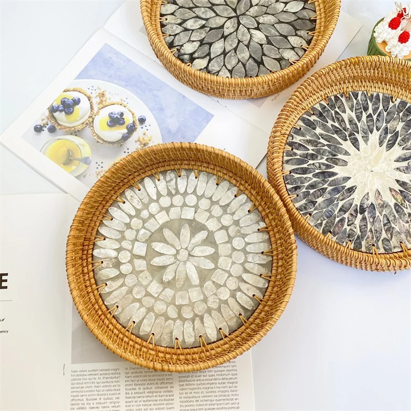 Desktop Decoration Bakset for Bread Fruit Vegetable Snack Rattan Plate Food Storage Box Kitchen Organizer Paniers De Rangement
Desktop Decoration Bakset for Bread Fruit Vegetable Snack Rattan Plate Food Storage Box Kitchen Organizer Paniers De Rangement