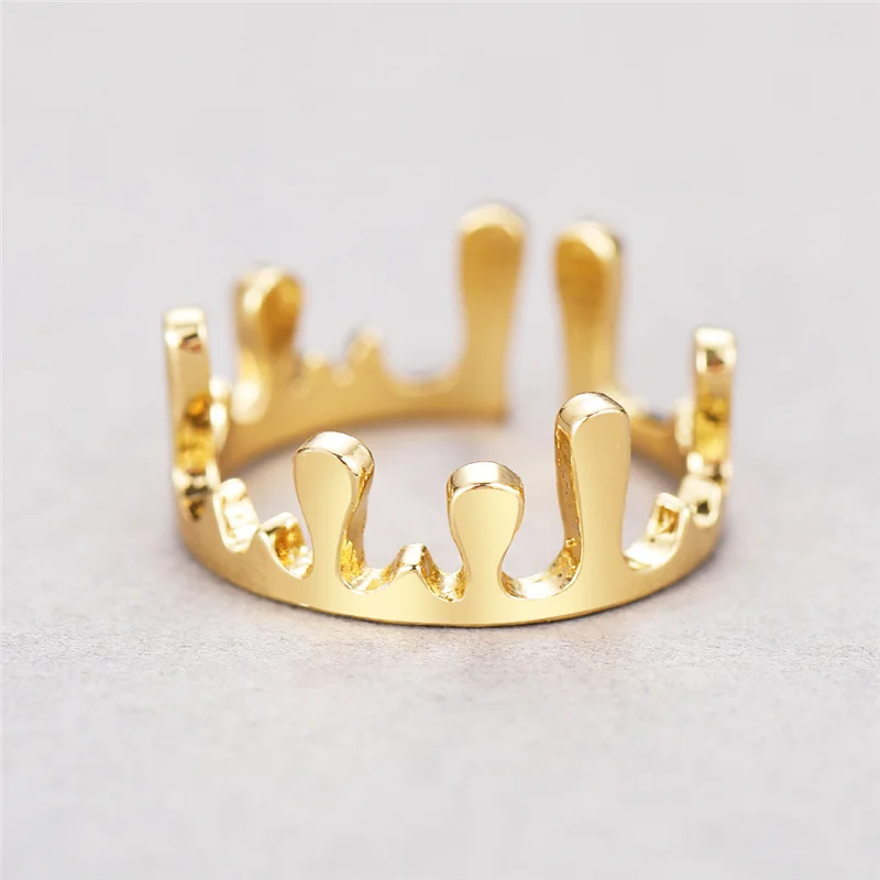 New Fashion Creative Small Crown Index Finger Irregular Metal Texture Open Crown Ring For Women Party Jewelry
New Fashion Creative Small Crown Index Finger Irregular Metal Texture Open Crown Ring For Women Party Jewelry