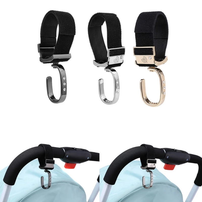 

Крючок для детской коляски, вешалка для коляски с вращением на 360 градусов, держатель-органайзер для детской коляски