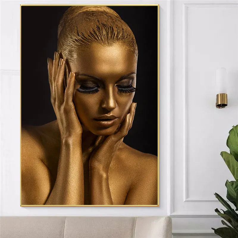 Canvas Painting Decor Painting Oil Painting Wall Picture Poster Modern Wall Art Picture African Golden Woman Posters
Canvas Painting Decor Painting Oil Painting Wall Picture Poster Modern Wall Art Picture African Golden Woman Posters