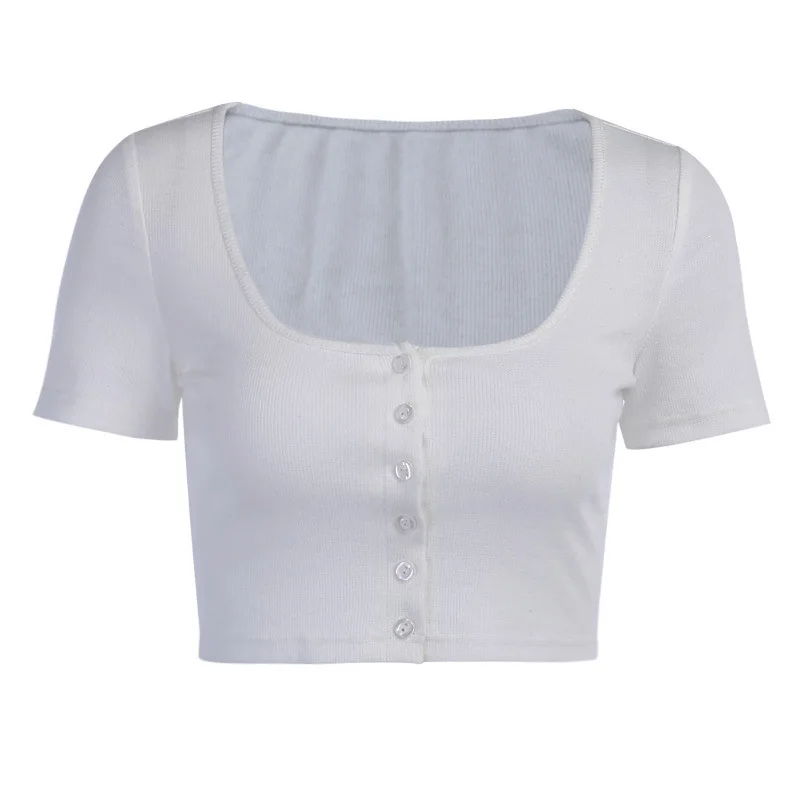 2020 Fashion Women Blouses New Button Cardigan for Women Versatile Short-Sleeved Sexy Blouse for Summer Tight Sexy White Blouse
2020 Fashion Women Blouses New Button Cardigan for Women Versatile Short-Sleeved Sexy Blouse for Summer Tight Sexy White Blouse