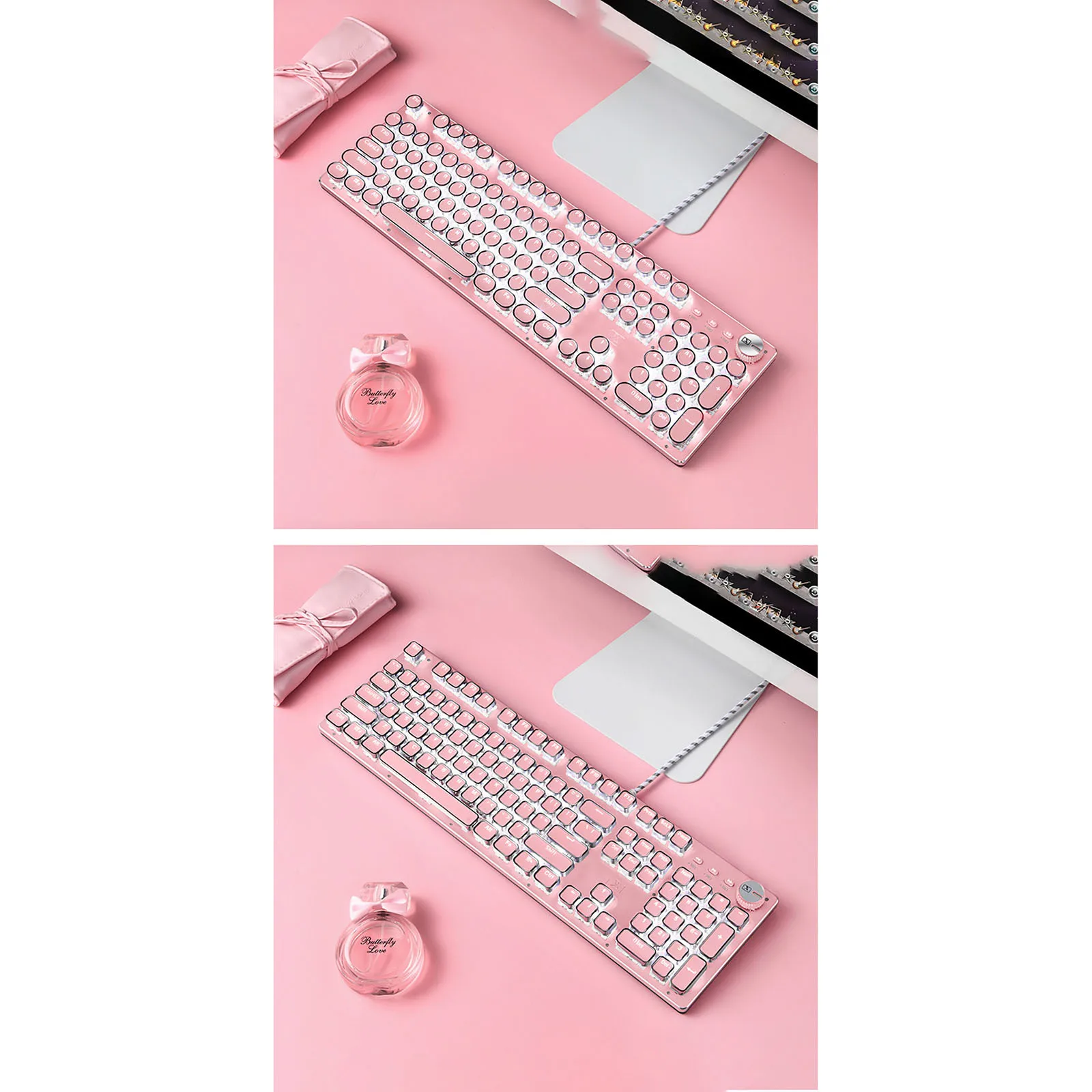 X9VR Mechanical Keyboard Gaming Keyboard Retro Punk Typewriter-Style White Backlight USB Wired
X9VR Mechanical Keyboard Gaming Keyboard Retro Punk Typewriter-Style White Backlight USB Wired