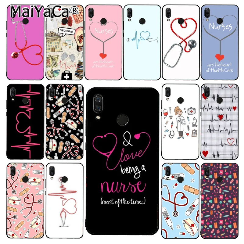 

MaiYaCa Nurse Medicine Health heart stethoscope Phone Case for Xiaomi Redmi8 4X 6A 9 8T Redmi5 5Plus Note5 7 Note8pro 9 9pro