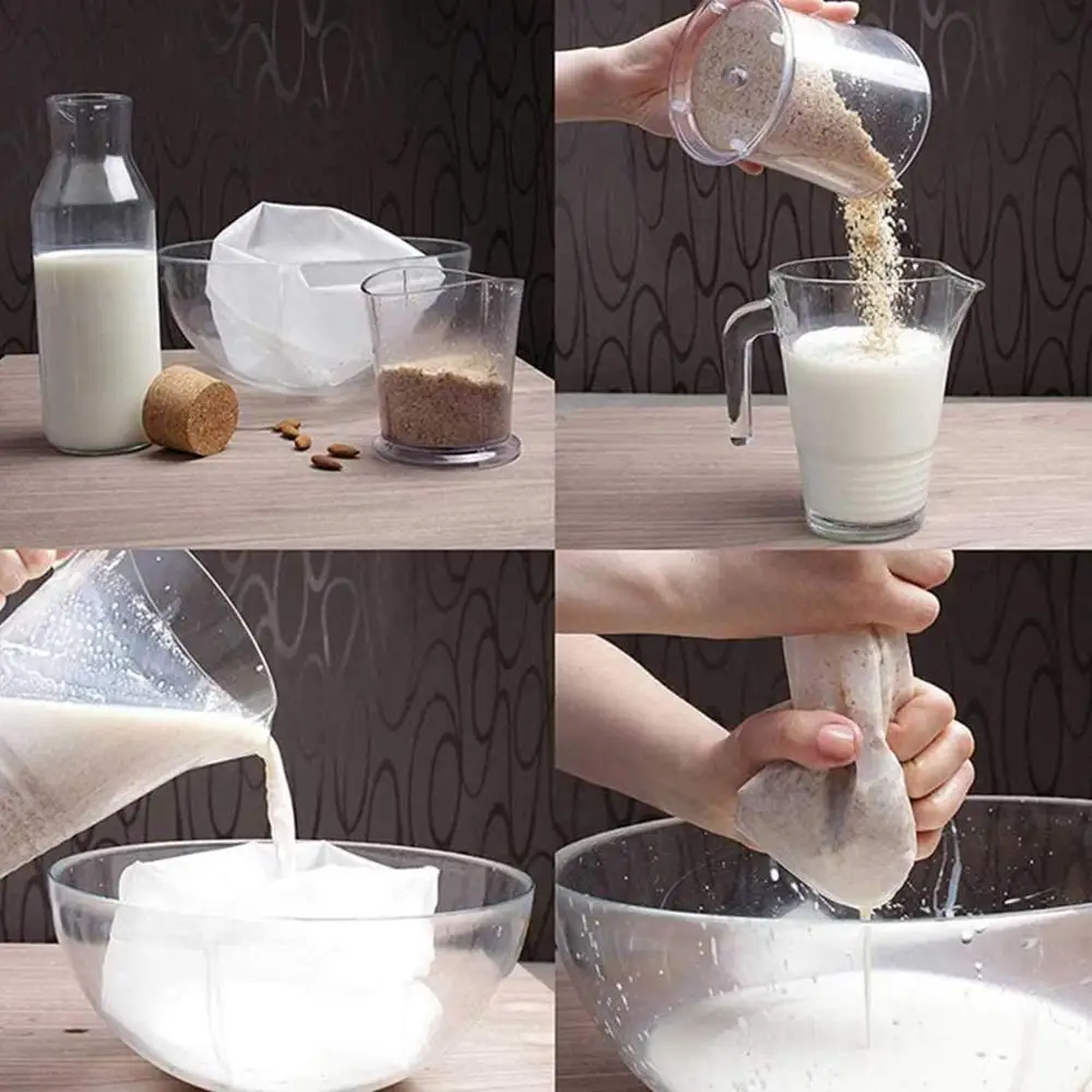 Nut Milk Filter Bag Food Grade Organic Cotton Linen Reusable Food Strainer for Yogurt Cheese Nut Milk Tea Coffee
Nut Milk Filter Bag Food Grade Organic Cotton Linen Reusable Food Strainer for Yogurt Cheese Nut Milk Tea Coffee