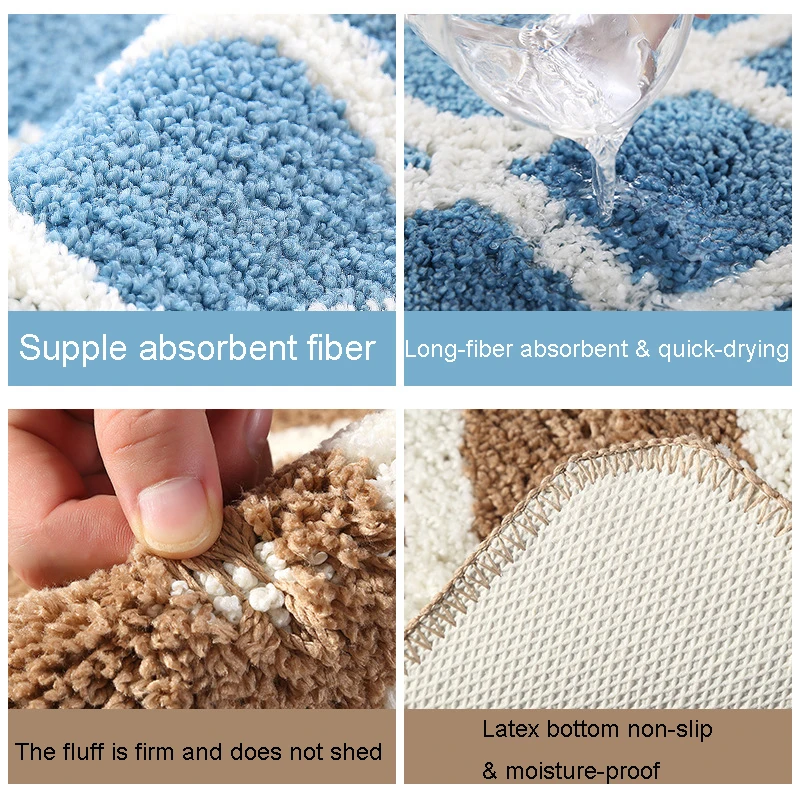 Large Size Bedroom Bathroom Rugs Non Slip Bath Mat Bathroom Carpet Tapis Salle de Bain Mat in the Bathroom Comfortable Bath Pad
Large Size Bedroom Bathroom Rugs Non Slip Bath Mat Bathroom Carpet Tapis Salle de Bain Mat in the Bathroom Comfortable Bath Pad