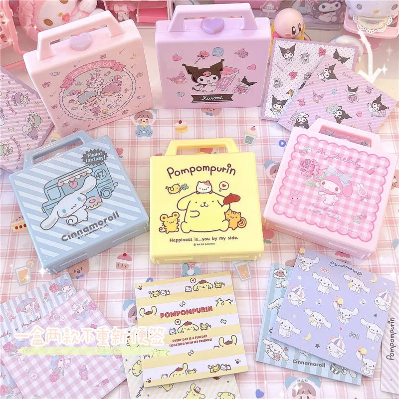 

Cute Cartoon Melody luggage Shaped Message Note N Times Sticky Memo Pad Paper School Office Creative Stationery