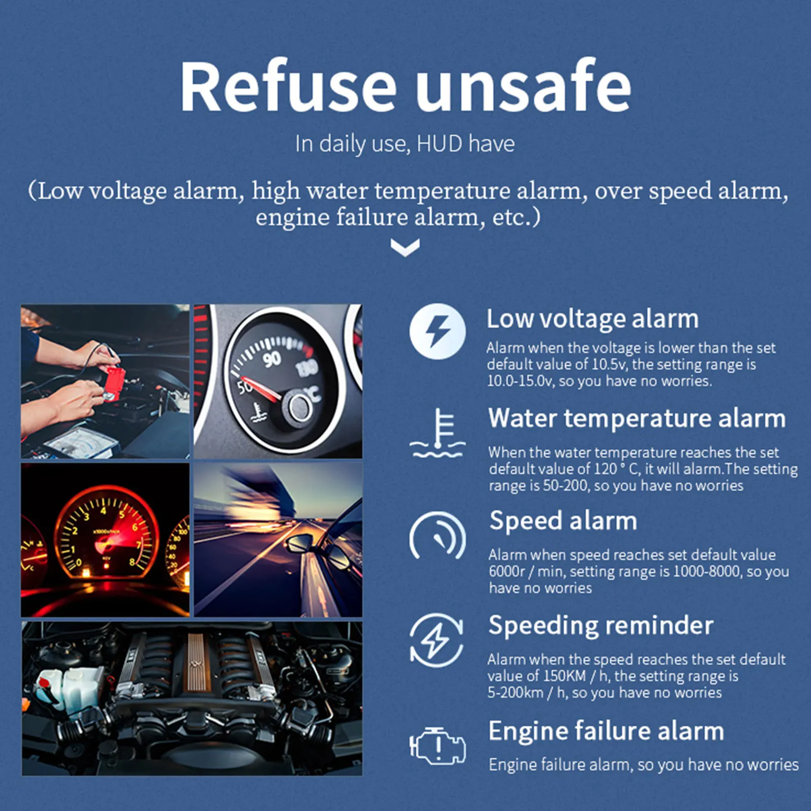 Universal Auto Car Head Up Display Car-Styling Safe Automatic HD Monitor For Vehicle Projector Alarm System Car Accessories
Universal Auto Car Head Up Display Car-Styling Safe Automatic HD Monitor For Vehicle Projector Alarm System Car Accessories