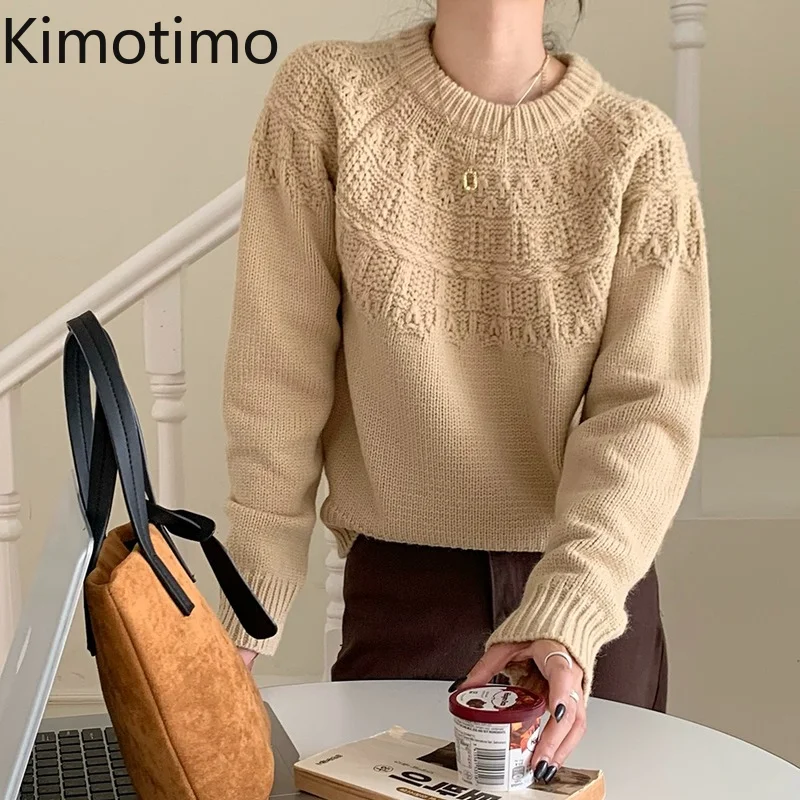 Свитер Kimotimo женский в Корейском стиле, винтажный Нежный пуловер с круглым вырезом в стиле Instagram, Однотонный свитер с длинными рукавами, Осен...
Свитер Kimotimo женский в Корейском стиле, винтажный Нежный пуловер с круглым вырезом в стиле Instagram, Однотонный свитер с длинными рукавами, Осен...