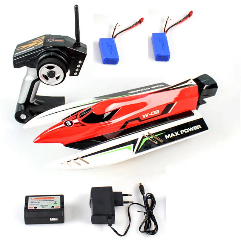 Wltoy WL915 RC лодка с двумя батареями 2 4 ГГц бесщеточный пульт дистанционного