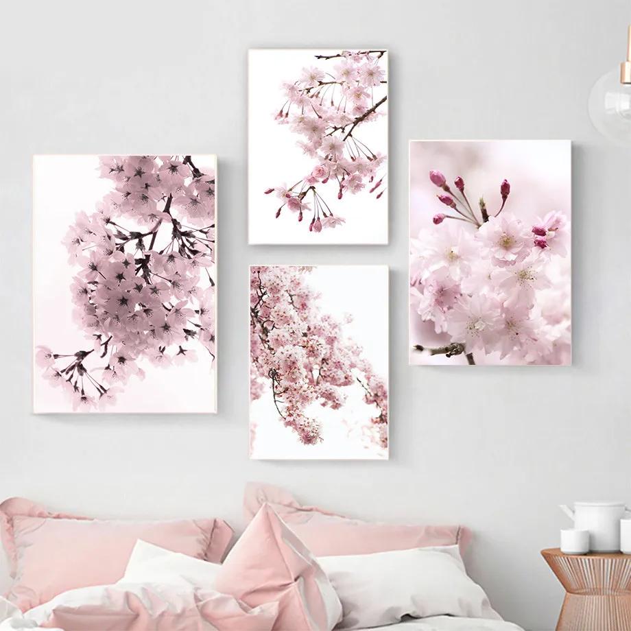 Pink Cherry Blossoms Wall Art Flower Quotes Canvas Painting Nordic Posters and Prints Modern Pictures for Living Room Home Decor
Pink Cherry Blossoms Wall Art Flower Quotes Canvas Painting Nordic Posters and Prints Modern Pictures for Living Room Home Decor