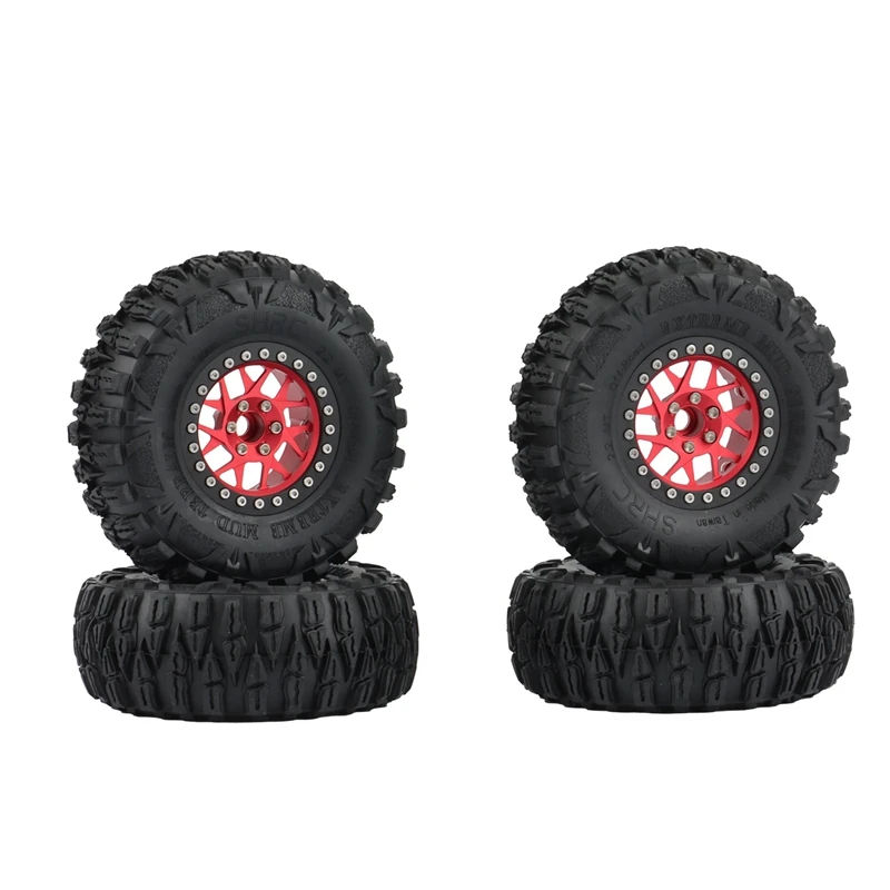 4Pcs 2.2Inch Beadlock Wheel Rim Tires Set for 1/10 RC Crawler Car Axial SCX10 RR10 Wraith Traxxas TRX4
4Pcs 2.2Inch Beadlock Wheel Rim Tires Set for 1/10 RC Crawler Car Axial SCX10 RR10 Wraith Traxxas TRX4
