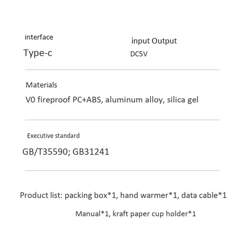 Coffee Cup Hand Warmer, Power Bank 20000MAh Large Capacity Mobile Power Bank, Digital Display Warm Baby
Coffee Cup Hand Warmer, Power Bank 20000MAh Large Capacity Mobile Power Bank, Digital Display Warm Baby