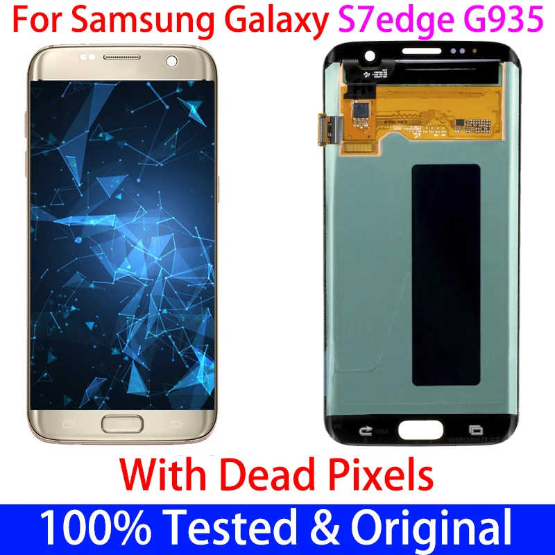 Original AMOLED with Dead Pixels LCD with frame for SAMSUNG Galaxy S7 edge G935 G935F Display Touch Screen Digitizer Assembly
Original AMOLED with Dead Pixels LCD with frame for SAMSUNG Galaxy S7 edge G935 G935F Display Touch Screen Digitizer Assembly