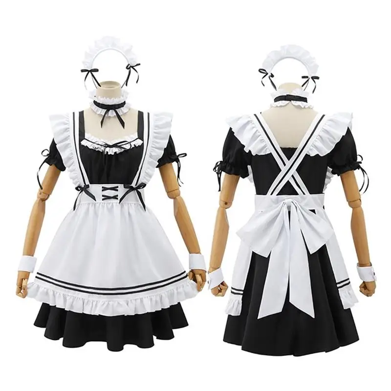 Women Anime Cosplay Costume French Maid Outfit Fancy Dressing Up 2021 Black Lolita Maid Costumes Japanese Outfit Dress Cosplay
Women Anime Cosplay Costume French Maid Outfit Fancy Dressing Up 2021 Black Lolita Maid Costumes Japanese Outfit Dress Cosplay