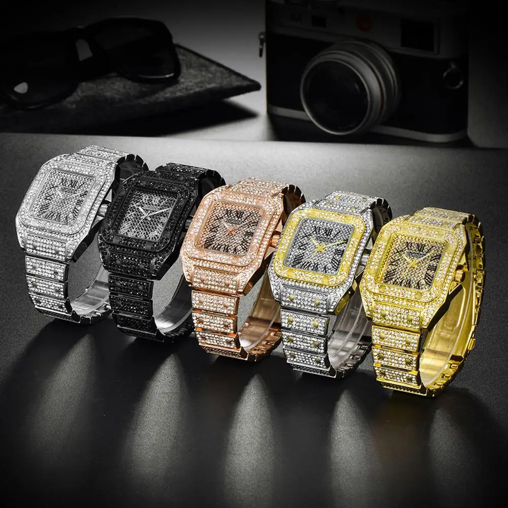 CURDDEN Diamond Watch Man Business Square Full Of Diamonds Steel Belt Rose Gold Quartz WristWatch Relogio Masculino
CURDDEN Diamond Watch Man Business Square Full Of Diamonds Steel Belt Rose Gold Quartz WristWatch Relogio Masculino