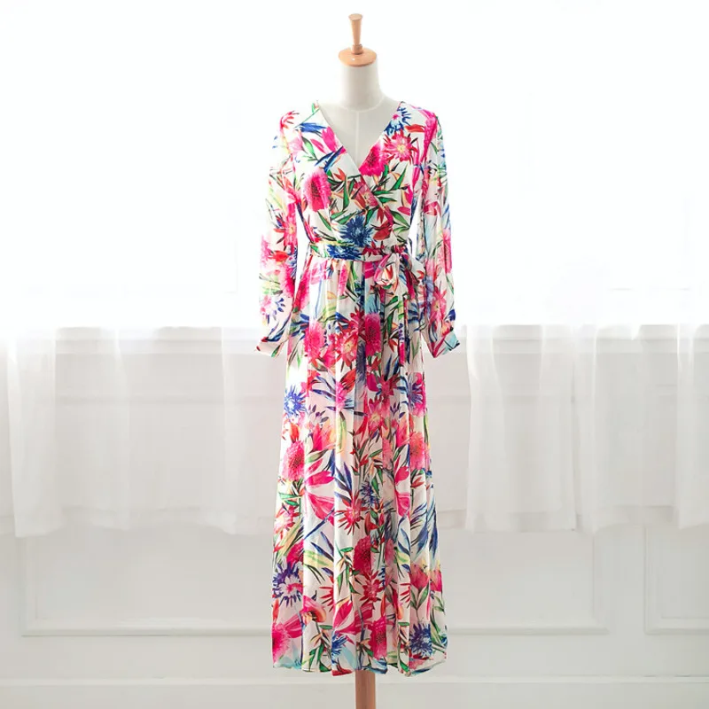 Vestido Floral Print Boho Maxi Dress Sexy Lady Bohemian Summer Long Dress Women Beach Dresses Female en*
Vestido Floral Print Boho Maxi Dress Sexy Lady Bohemian Summer Long Dress Women Beach Dresses Female en*