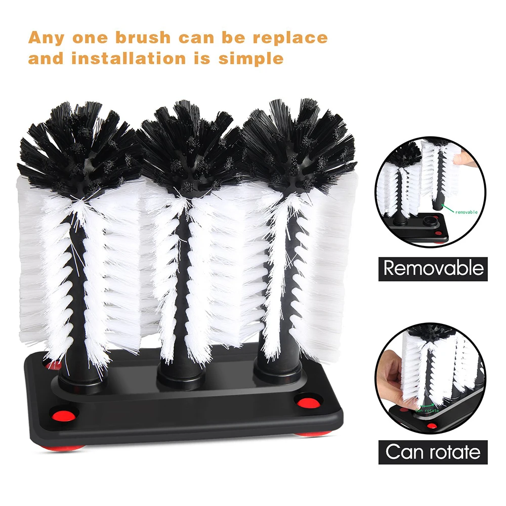 1Pcs Three-headed cup brush Glass Washer Wine Glasses Brush Cleaner For Bar Household
1Pcs Three-headed cup brush Glass Washer Wine Glasses Brush Cleaner For Bar Household