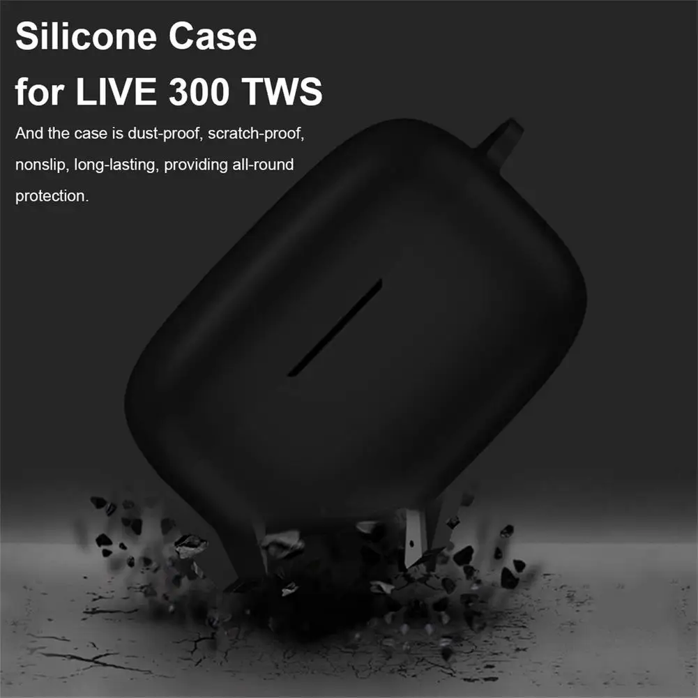 Silicone Case Cover with Carabiner for JBL LIVE 300 Headset 
Silicone Case Cover with Carabiner for JBL LIVE 300 Headset