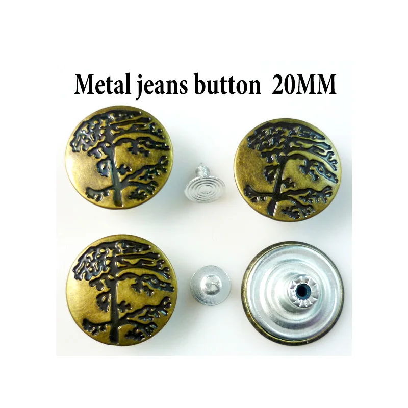 30PCS Metal Bronze tone Jeans Tree Button 20MM Decorative Clothes Accessory Garment Trousers Buttons MJB-012
30PCS Metal Bronze tone Jeans Tree Button 20MM Decorative Clothes Accessory Garment Trousers Buttons MJB-012