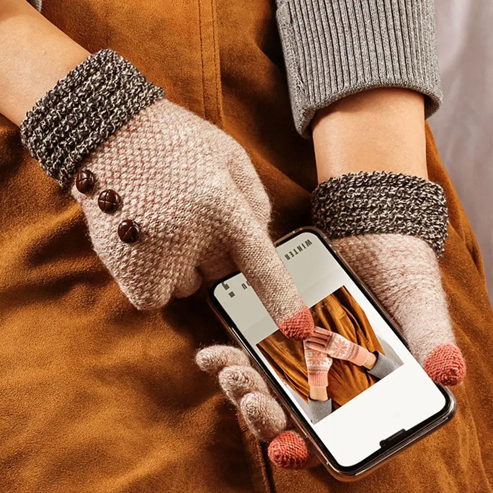 Black friday Lower Price Christmas gift Winter Women Touch Screen Knit Gloves Thicken Riding Full Finger Mittens Gift 2020
Black friday Lower Price Christmas gift Winter Women Touch Screen Knit Gloves Thicken Riding Full Finger Mittens Gift 2020