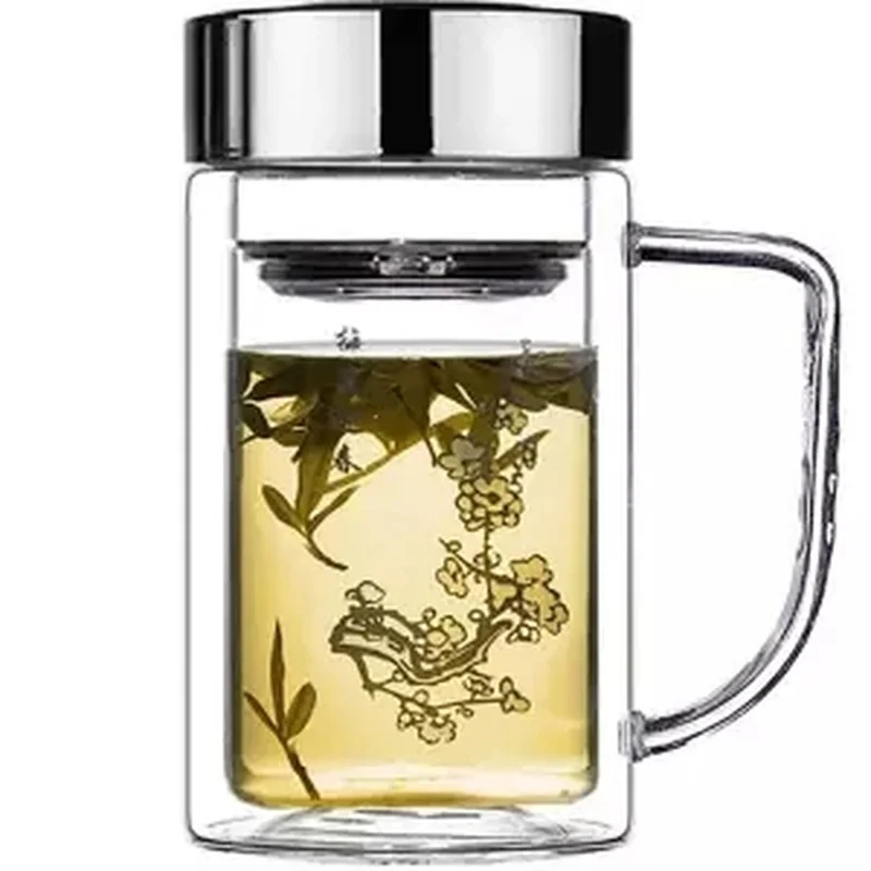 Double-layer Glass Men and Women-style Tea Filter Water Cup Office Business Gift Tea Cup Thick Vacuum Business Cup Glass Water
Double-layer Glass Men and Women-style Tea Filter Water Cup Office Business Gift Tea Cup Thick Vacuum Business Cup Glass Water
