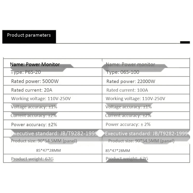 Digital Voltage Meters Indicator Power Energy Voltmeter Ammeter Amps Volt Wattmeter Tester Detector
Digital Voltage Meters Indicator Power Energy Voltmeter Ammeter Amps Volt Wattmeter Tester Detector