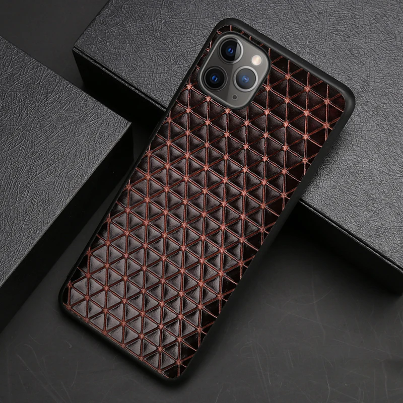 Genuine Leather Phone Case For iPhone 11 Pro Case For Apple X XS Max XR 9 8 7 6 6S Plus Cowhide Triangle Business Texture Cover
Genuine Leather Phone Case For iPhone 11 Pro Case For Apple X XS Max XR 9 8 7 6 6S Plus Cowhide Triangle Business Texture Cover