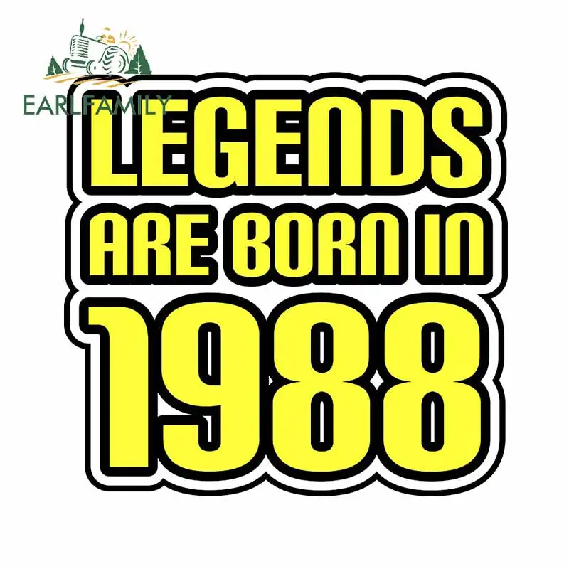 EARLFAMILY 13 см x 12,7 см для легенд, рожденных в 1988 году, наклейка, аниме, строительный холодильник, аниме, Мультяшные автомобильные сборы 
EARLFAMILY 13 см x 12,7 см для легенд, рожденных в 1988 году, наклейка, аниме, строительный холодильник, аниме, Мультяшные автомобильные сборы