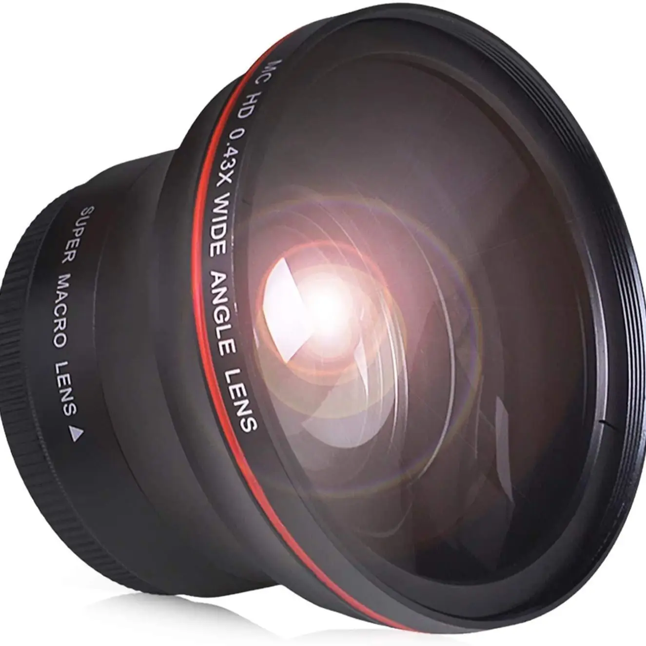 

52MM 0.43x Professional HD Wide Angle Lens (W/Macro Portion) for Nikon D7100 D7000 D5500 D5300 D5200 D5100 D3300 DSLR Camera