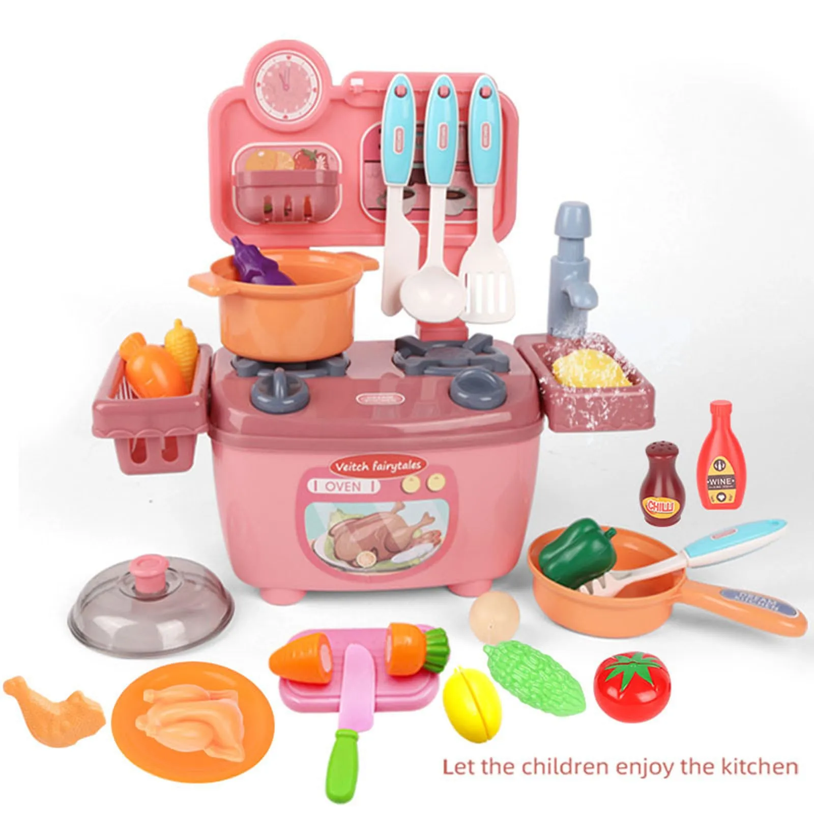 Mini Kitchen Sink Toys Cooking Kitchenettes Kitchen Accessories Set Cookware Kids Cooking Play House Toy Girl Boy Gift#g
Mini Kitchen Sink Toys Cooking Kitchenettes Kitchen Accessories Set Cookware Kids Cooking Play House Toy Girl Boy Gift#g