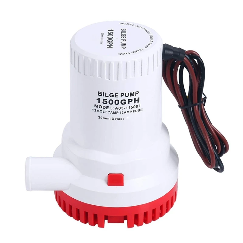 Automatic Bilge Pump 1500GPH 12V Electric Marine Submersible Bilge Sump Water Pump
Automatic Bilge Pump 1500GPH 12V Electric Marine Submersible Bilge Sump Water Pump