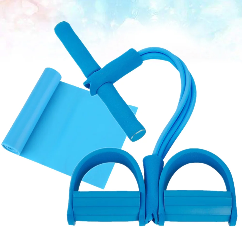 1 Set of 2PCS Four-tube Foot Pedalling Puller Yoga Resistance Band Foot Pulling Band Yoga Sports Band Set Household Exercise Equ 
1 Set of 2PCS Four-tube Foot Pedalling Puller Yoga Resistance Band Foot Pulling Band Yoga Sports Band Set Household Exercise Equ