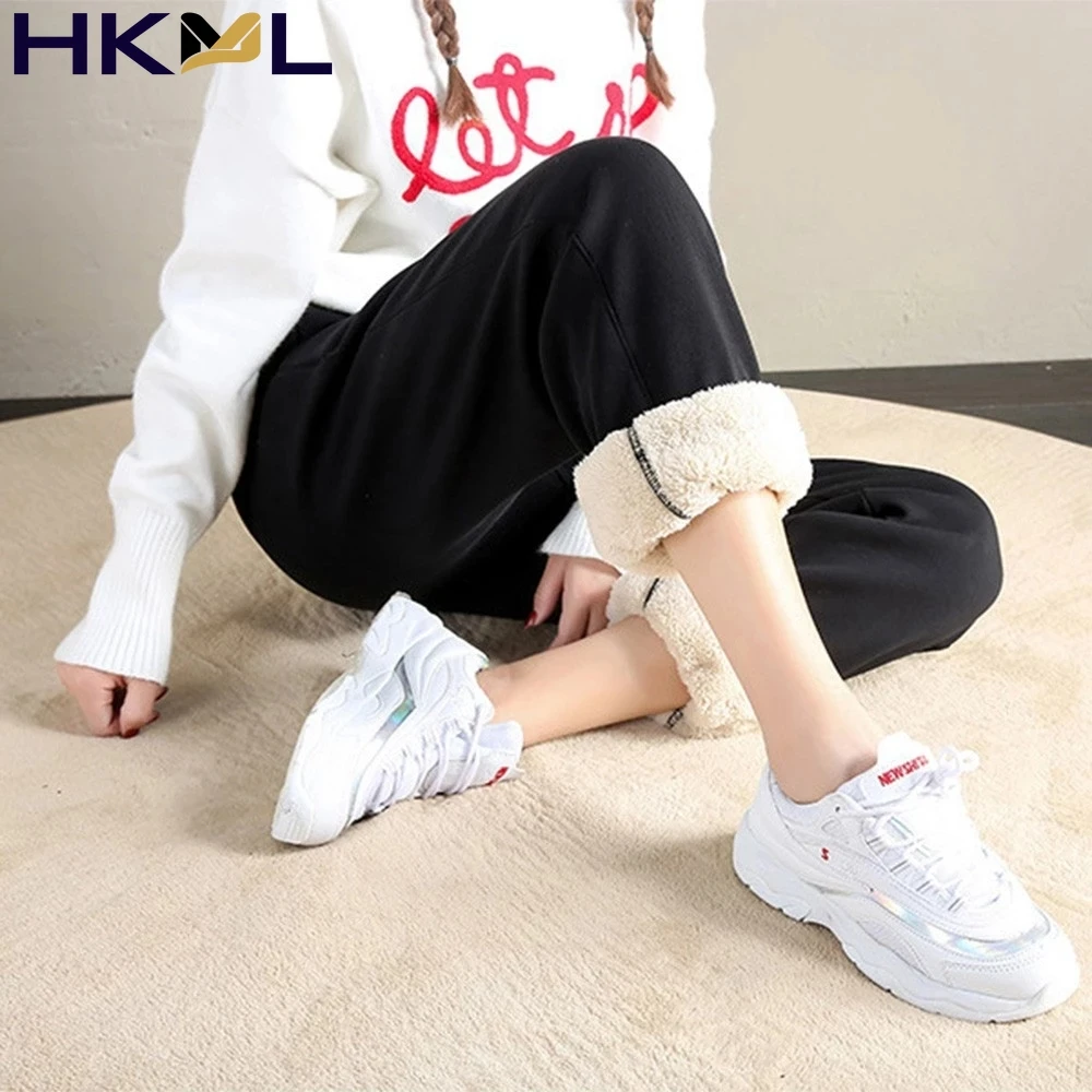 Women Sweatpants Drawstring Workout Leggings Loose Pants Solid Color Thick Plush Warm Trousers 2021
Women Sweatpants Drawstring Workout Leggings Loose Pants Solid Color Thick Plush Warm Trousers 2021