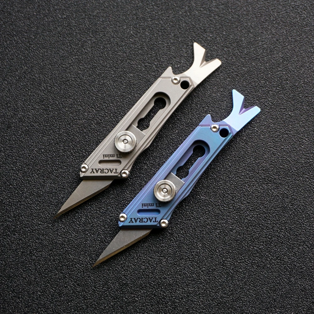 Mack Walker Titanium Alloy Mini Portable Keychain Unpacking Utility Push-pull Knife Mini Cutter Knives EDC Tool
Mack Walker Titanium Alloy Mini Portable Keychain Unpacking Utility Push-pull Knife Mini Cutter Knives EDC Tool