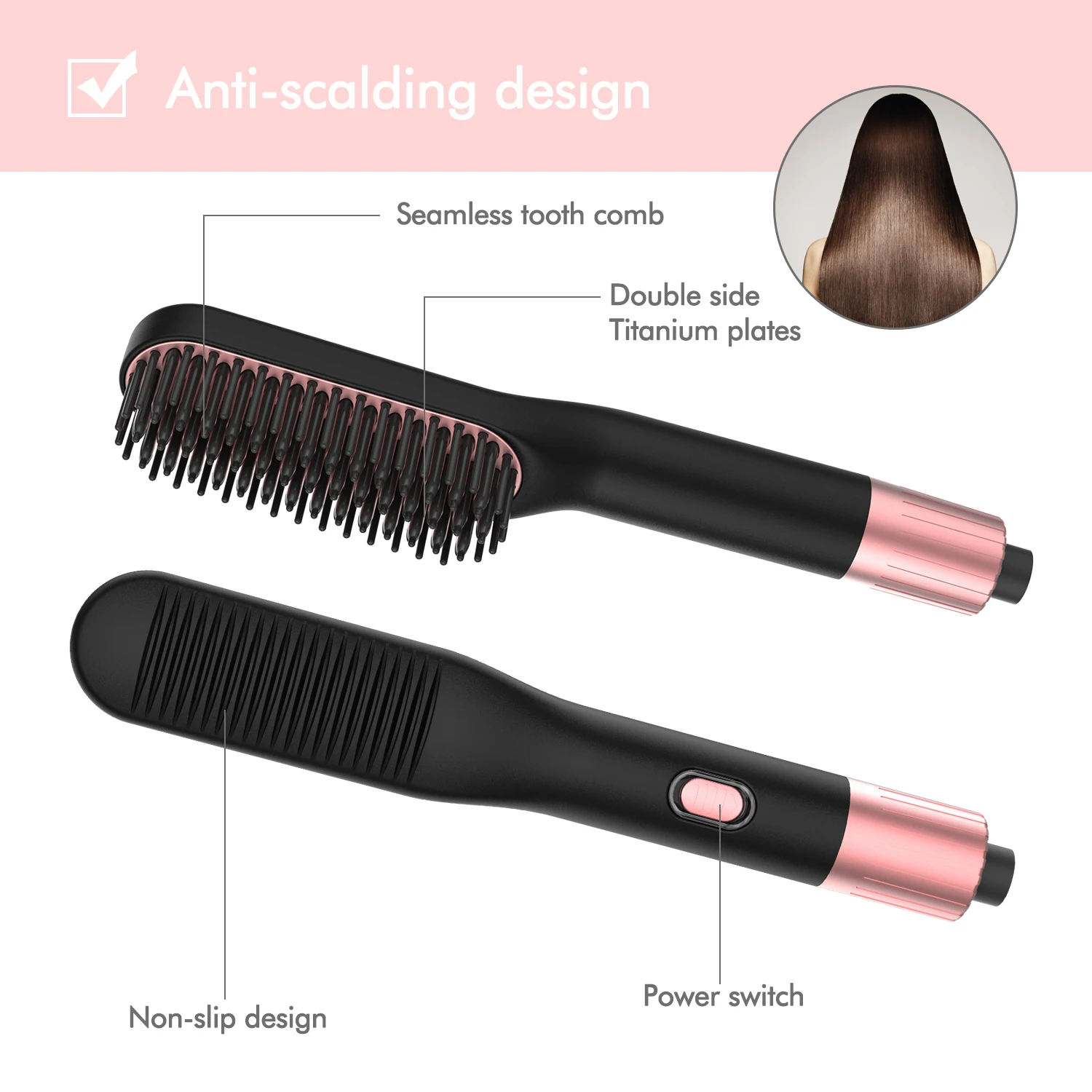Hair Comb Brush Beard Straightener Multifunctional Hair Straightening Comb Hair Curler Quick Beard Hair Styler For Men
Hair Comb Brush Beard Straightener Multifunctional Hair Straightening Comb Hair Curler Quick Beard Hair Styler For Men