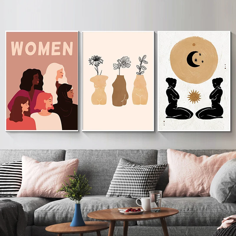 Abstract Woman Illustration Canvas Painting Indie Wall Art Poster and Print Boho Style Print Wall Art Picture for Living Room
Abstract Woman Illustration Canvas Painting Indie Wall Art Poster and Print Boho Style Print Wall Art Picture for Living Room