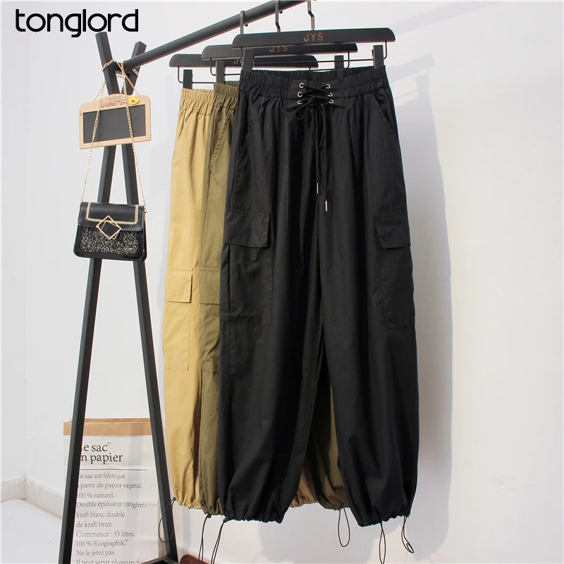 Tonglord Women's Autumn 2020 Korean Version of Elastic Tie High Waist Slimming Casual Leggings Loose and Versatile Harem Pants
Tonglord Women's Autumn 2020 Korean Version of Elastic Tie High Waist Slimming Casual Leggings Loose and Versatile Harem Pants