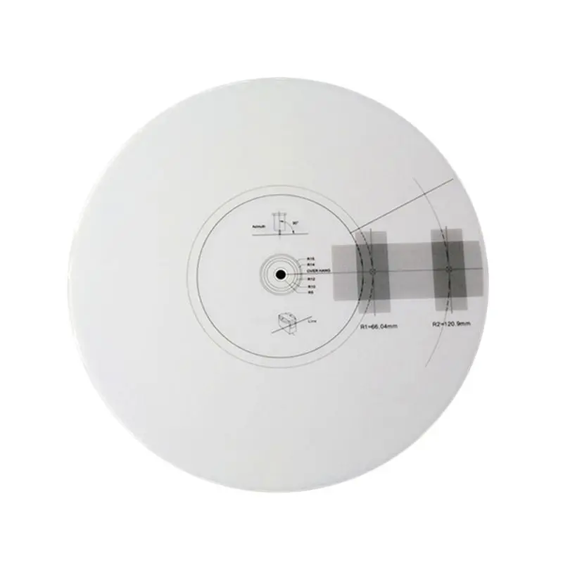 2021 New Nonslip LP Vinyl Record Pickup Angle Calibration Plate Distance Gauge Protractor Adjustment Ruler Tool Turntable
2021 New Nonslip LP Vinyl Record Pickup Angle Calibration Plate Distance Gauge Protractor Adjustment Ruler Tool Turntable