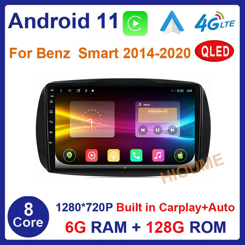 Автомобильный мультимедийный видеоплеер Android 11 6 + 128G GPS-навигация для Mercedes Smart 453 fortwo 2014-2020 Carplay android авто
Автомобильный мультимедийный видеоплеер Android 11 6 + 128G GPS-навигация для Mercedes Smart 453 fortwo 2014-2020 Carplay android авто