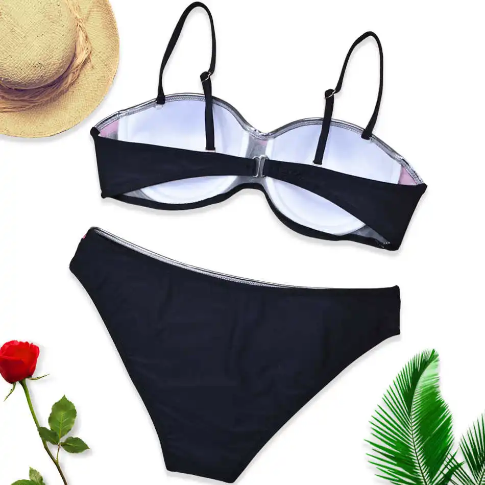New Sexy Swimsuit Women's Solid Color Twisted Push Up Padded Bra Swimwear Plus Size Bikini Woman Underwire Bathing Suits Mujer
New Sexy Swimsuit Women's Solid Color Twisted Push Up Padded Bra Swimwear Plus Size Bikini Woman Underwire Bathing Suits Mujer