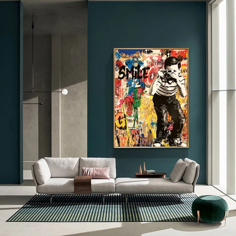 Banksy Graffiti Street Art Collection Follow Your Dream Smile Abstract Canvas Painting Poster Prints Wall Art Picture Home Decor
Banksy Graffiti Street Art Collection Follow Your Dream Smile Abstract Canvas Painting Poster Prints Wall Art Picture Home Decor
