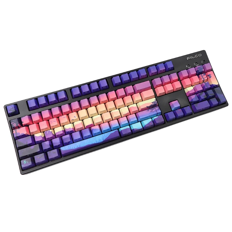 Purple OEM Profile Keycaps PBT 5 Face Dye-Sub 128 Keys Full Set 6.25U Spacebar For GH60 \ IKBC \ duck / FILCO-128keys
Purple OEM Profile Keycaps PBT 5 Face Dye-Sub 128 Keys Full Set 6.25U Spacebar For GH60 \ IKBC \ duck / FILCO-128keys