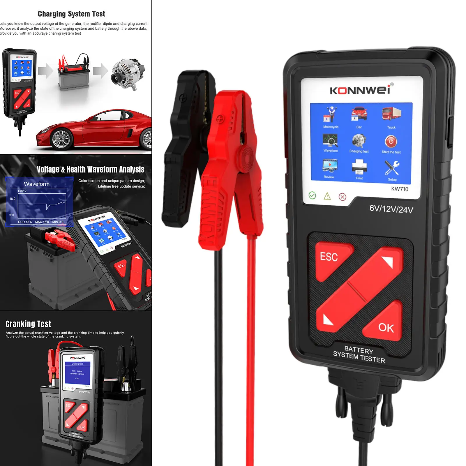 Car Digital Battery Tester 6V 12V 24V Car Motorcyce Battery Diagnosis Tool Heavy Duty Trucks Quick Battery Load Tester Tools
Car Digital Battery Tester 6V 12V 24V Car Motorcyce Battery Diagnosis Tool Heavy Duty Trucks Quick Battery Load Tester Tools