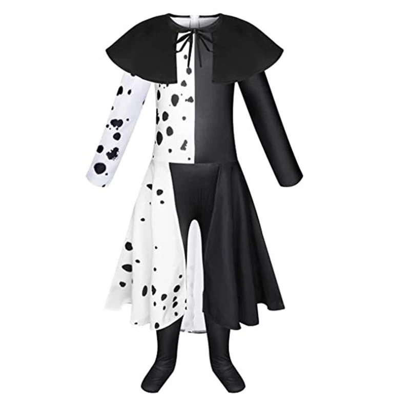 Movie Cruella DeVil Cosplay Costumes Black White Maid Dress Uniform Full Suits Cruella Role Play Clothes For Halloween Party
Movie Cruella DeVil Cosplay Costumes Black White Maid Dress Uniform Full Suits Cruella Role Play Clothes For Halloween Party