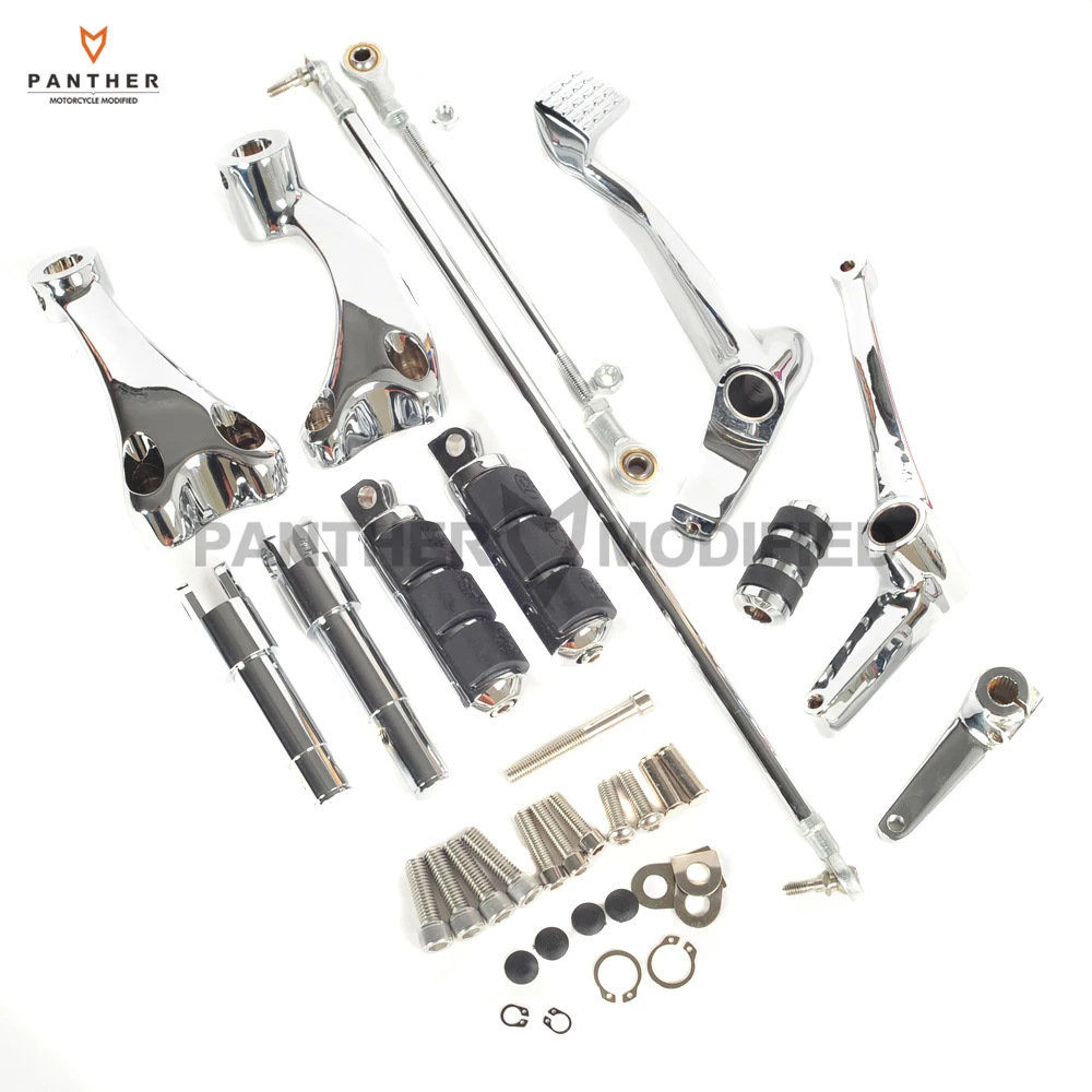 Chrome Motorcycle Forward Controls Kit Shift Levers Linkage Moto Foot Rest Pegs case for Harley Sportster XL 883 1200 2004-2013
Chrome Motorcycle Forward Controls Kit Shift Levers Linkage Moto Foot Rest Pegs case for Harley Sportster XL 883 1200 2004-2013
